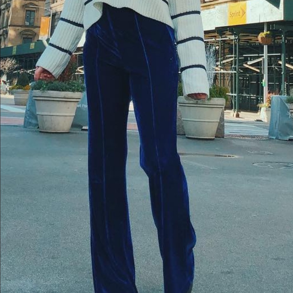 Lulus velvet flare pants